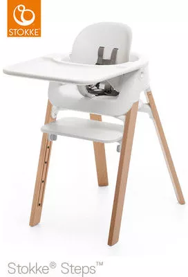 STOKKE® Steps™ Hochstuhl weiß/Buche natur | Skandic.de
