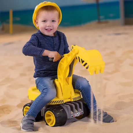 BIG - Power-Worker Maxi-Digger - Kinderfahrzeug, geeignet als Sandspielzeug und für das Kinderzimmer, Baggerfahrzeug zum Sitzen bis 50 kg, für Kinder ab 3 Jahren: Amazon.de: Spielzeug