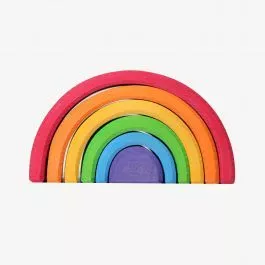 Regenbogen Stapelspiel aus Holz - 6 Teile | littlehipstar.com