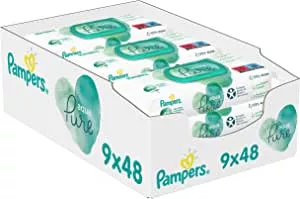 Pampers Aqua Pure Wet Wipes 81691058 432 : Amazon.de: Baby Products