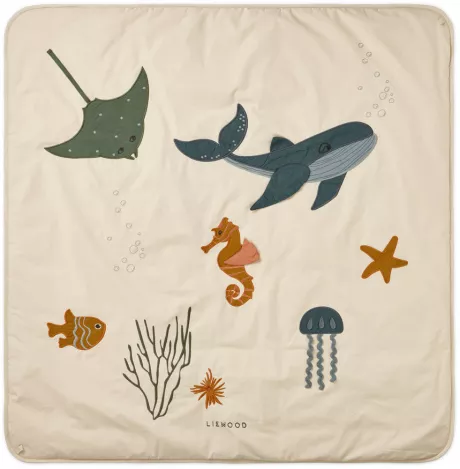 Glenn Activity Blanket - Sea creature/sandy mix – Liewood