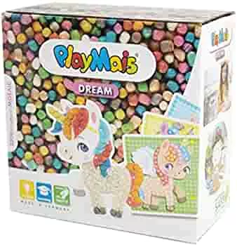 PlayMais MOSAIC Dream Unicorn Kreativ-Set zum Basteln für Kinder ab 5 Jahren | Über 2.300 Stück & 6 Mosaik Klebebilder mit Einhörnern | Fördert Kreativität & Feinmotorik | Natürliches Spielzeug: Amazon.de: Spielzeug