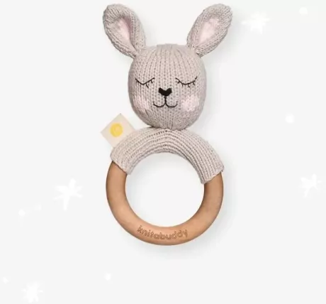 Beißring & Rassel "Mila das Kaninchen" von Alohakids.shop