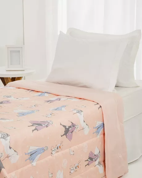 Riachuelo | Edredom Dupla Face Infantil Solteiro Frozen Rosa Pêssego