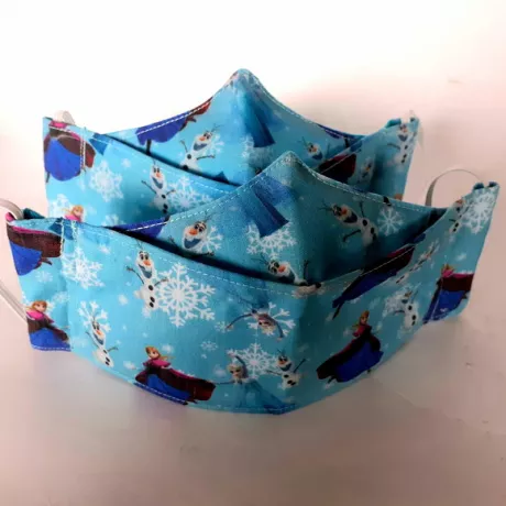 Kit 2 máscaras inf 3D Frozen dupla camada