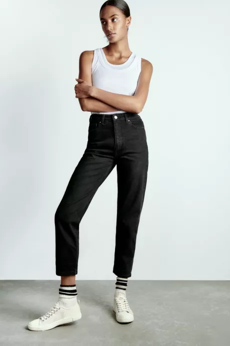 Z1975 MOM-FIT AUTHENTIC JEANS - Black | ZARA Germany