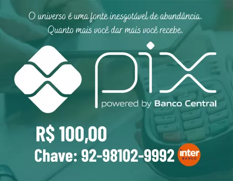 Pix de R$ 100,00