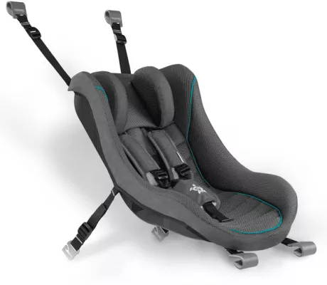 Qeridoo® Babyschale dunkelgrau für Kinderfahrradanhänger - babymarkt.de