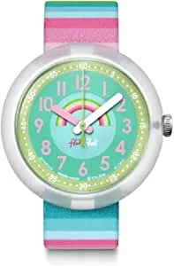 Flik Flak Mädchen Analog Quarz Uhr mit Stoff Armband FPNP014