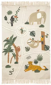 Kinderteppich Jungle Baumwolle, B 100 x T 0,5 x H 150 cm, 100x150 cm - Atmosphera DE