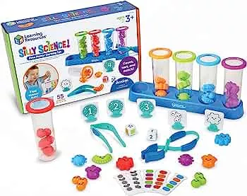 Learning Resources Lustige Wissenschaften – Feinmotorik-Sortierset, MINT-Spielzeug für Kinder, Lernspielzeug, Training vorschulischer feinmotorischer Fertigkeiten, 55 Teile, ab 3 Jahren: Amazon.de: Spielzeug
