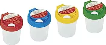 Baier & Schneider Brunnen 1048899 Wasserbecher (mit Deckel, Höhe 9 cm, Durchmesser 8 cm)