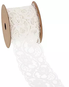 Spitzenband "elastisch", creme, 50 mm, 3 m online kaufen | buttinette Bastelshop