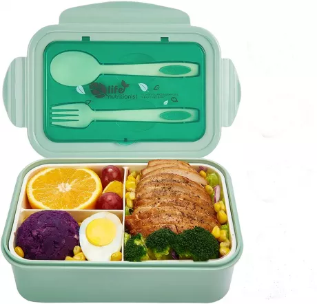 Lunchbox, Brotdose Mit 3 Fächern und Besteck | Kaufland.de