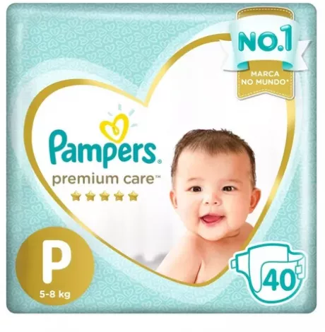 Fralda Premium Care P 40 Unidades Pampers | MercadoLivre