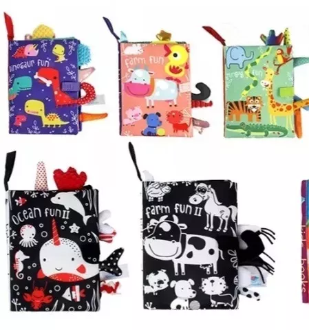 Livro Sensorial Para Bebê Animais Brinquedo Para Bebê | Parcelamento sem juros