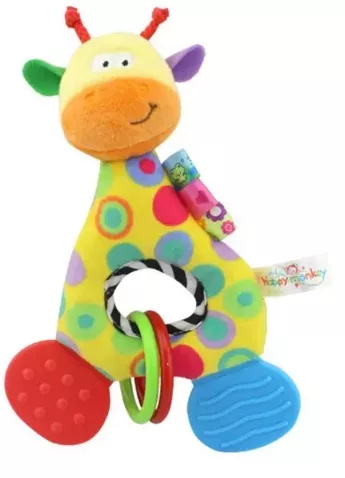 Girafa Mordedor Chocalho Para Bebê Pelúcia - Envio Imediato | Parcelamento sem juros