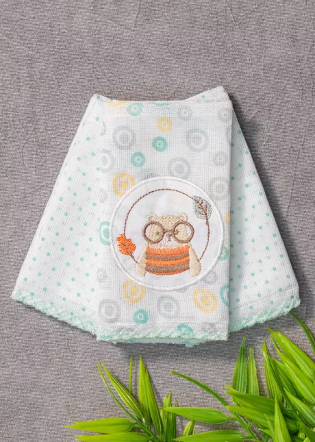 Kit 3 Fraldas Boca Verde Karinho Bosque - Ropek Moda Bebê