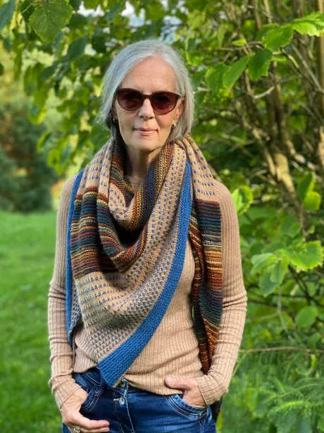 Strickpaket Lizas Tuch Polka Dots - Colorissimo– Knotten Wolle