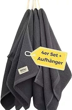 EliXito Geschirrtücher Baumwolle Grau Saugstark & Weich - Premium Küchenhandtücher - Waffeltücher Küche Streifenfrei Geschirrhandtücher Fusselfrei : Amazon.de: Küche, Haushalt & Wohnen