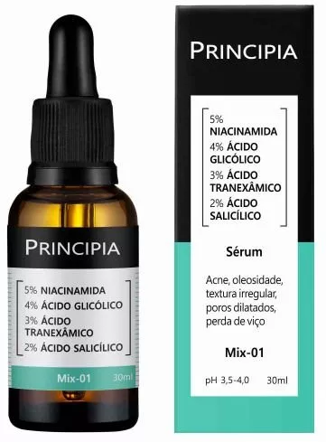 Sérum com Niacinamida/Glicólico/Tranexâmico/Salicílico - PRINCIPIA