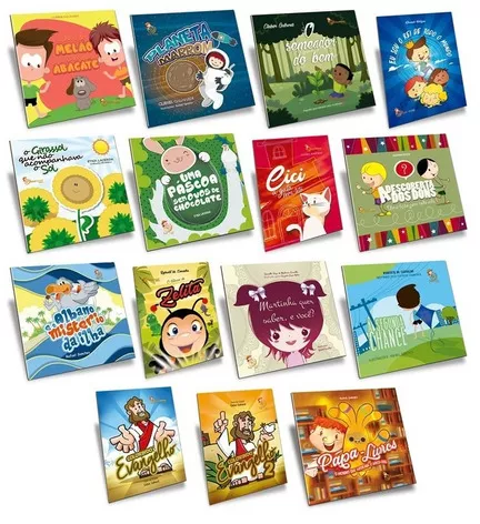 Kit Livros Infantis Espiritas - 15 livros: Não Aplica, de : es Diversos. Série Não Aplica, vol. Não Aplica. Editora BOA NOVA, capa mole, edição não aplica em português, 2021 | MercadoLivre