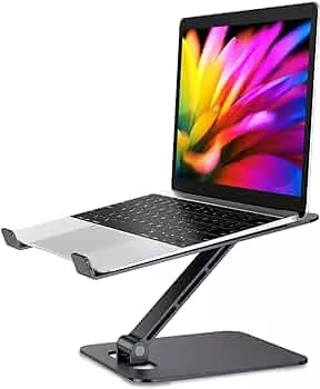 Babacom Laptop Ständer Höhenverstellbar, Faltbarer Stand aus Aluminiumlegierung Ergonomischer, Belüfteter Laptopständer Kompatibel mit MacBook Air, Pro, Samsung, Allen Laptops 10-16": Amazon.de: Computer & Zubehör