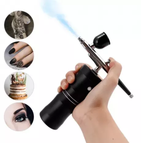 Aerógrafo Recarregável Usb Com Compressor Sem Fio Portátil | Frete grátis
