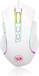 Redragon MOUSE GAMER GRIFFIN BRANCO COM LED RGB - M607W, UNICO | Amazon.com.br