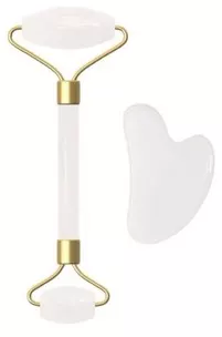 Rolo Pedra de Jade Placa Gua Sha Massagem Facial Anti Ruga | Shopee Brasil