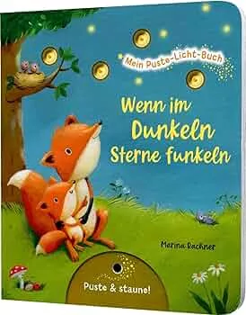 Mein Puste-Licht-Buch: Wenn im Dunkeln Sterne funkeln: Gute-Nacht-Buch mit Puste-Licht und LED-Lämpchen, Mitmachbuch für Kinder ab 18 Monaten : Nömer, Christina, Rachner, Marina: Amazon.de: Bücher