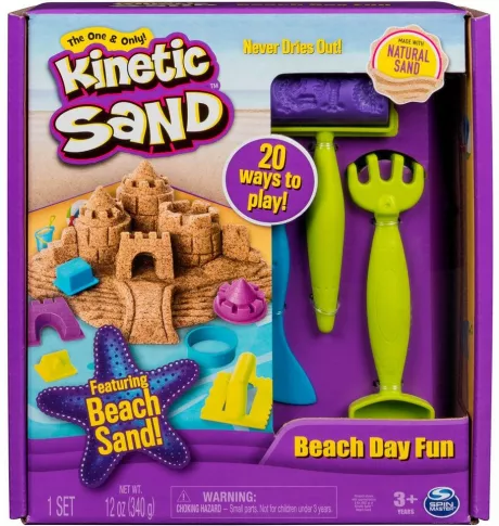 Spin Master Spielsand Kinetic Sand - Strandspaß Set, Zielgruppe: Kindergartenkinder