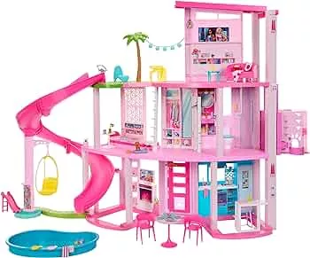 Barbie Casa de Bonecas Dos Sonhos com +75 peças, Três Andares e Escorregador para Boneca, Para Crianças A Partir de 3 anos : Amazon.com.br: Brinquedos e Jogos