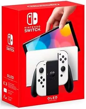 Nintendo, Console, Nintendo Switch OLED, Nacional, Portátil e Doméstico, Tela de 7 Polegadas, Bateria de até 9 Horas, 64GB de Armazenamento, Porta LAN Integrada, Áudio Aprimorado, Inclui Joy-Con com Suporte e Alças, Branco : Amazon.com.br: Computadores e Informática