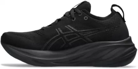 ASICS Tênis de corrida feminino Gel-Nimbus 26, Preto/preto, 7 Wide | Amazon.com.br