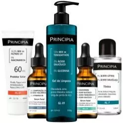 KIT ANTI-ACNE AVANÇADO GL01 + AL7 + AH2 + MIX01 + PS01 - PRINCIPIA