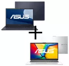 Loja ASUS - Notebook ASUS ExpertBook B1502CBA-BQ2863X Star Black + Notebook ASUS Vivobook Go 15 E1504GA-NJ440W Cool Silver