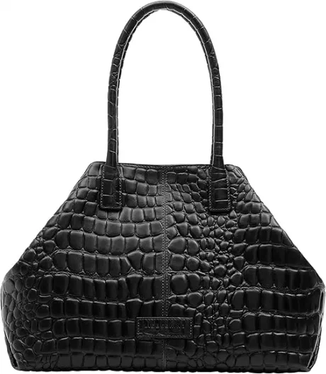 Liebeskind Women's Chelsea Crocodile Shopper, black : Amazon.de: Fashion