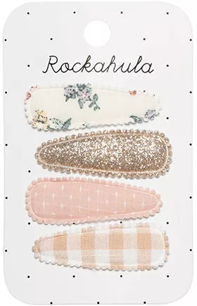 Rockahula - Haarspangen "Flora Fabric", 4er Set – KARAMELLO