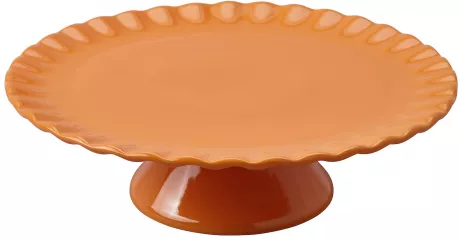 HÖSTAGILLE Servierplatte mit Fuß, orange, 28 cm - IKEA Deutschland