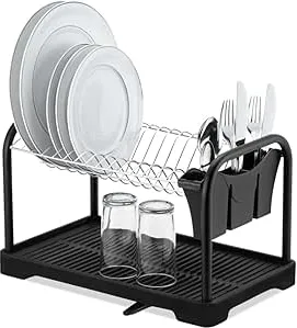 Escorredor Master Duplo Arthi | Design,Tendência e Inovação | Área Ampla para Acomodar Louça | Desmontável e Montagem Sem Ferramentas | Bica Giratória 360º para Drenagem De Agua | Ambiente Sempre Seco | Amazon.com.br