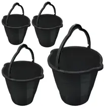 Kit 3 Baldes Para Limpeza Bico Duplo Preto 10 Litros C/ Alça | MercadoLivre