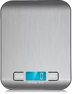 Balança Cozinha Inox De Alta Precisão Para Dieta Fitness Ingredientes - 10Kg Com Escala 1g - (Contem Pilhas) : Amazon.com.br: Cozinha