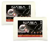 Kit Com 2 Travesseiro Nasa-x 10cm Viscoelástico | Duoflex Cor Branco | Frete grátis