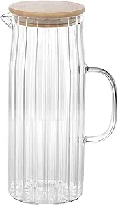 Jarra de Vidro com Tampa de Bambu Wolff 1,1L | Amazon.com.br
