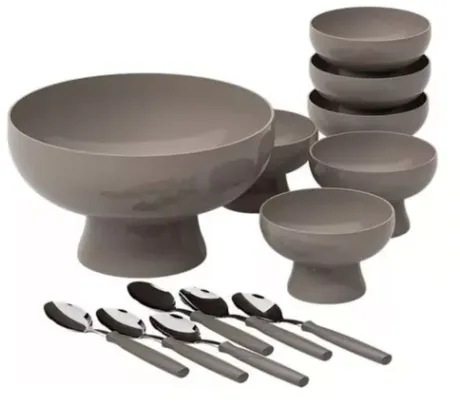 Conjunto Para Sobremesa Brinox Cake 13 Peças Chumbo | MercadoLivre