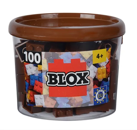 Simba Bausteine Blox 100 Teile 4er braun