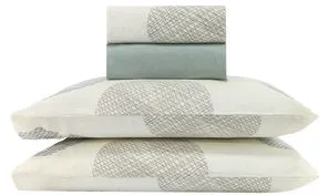 JOGO DE CAMA CASAL CASUAL HDS 180 ESTAMPADO - TRIANGLE - R$ 149,99