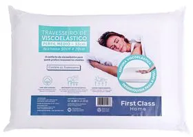 TRAVESSEIRO NASA VISCOELÁSTICO PERFIL MÉDIO - SORTIDO - lojafirstclass
