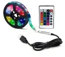 Fita Led 5050 Rgb Controle Remoto 2m 5v Usb Para Tv Pc Carro Cor da luz RGB 2M | MercadoLivre